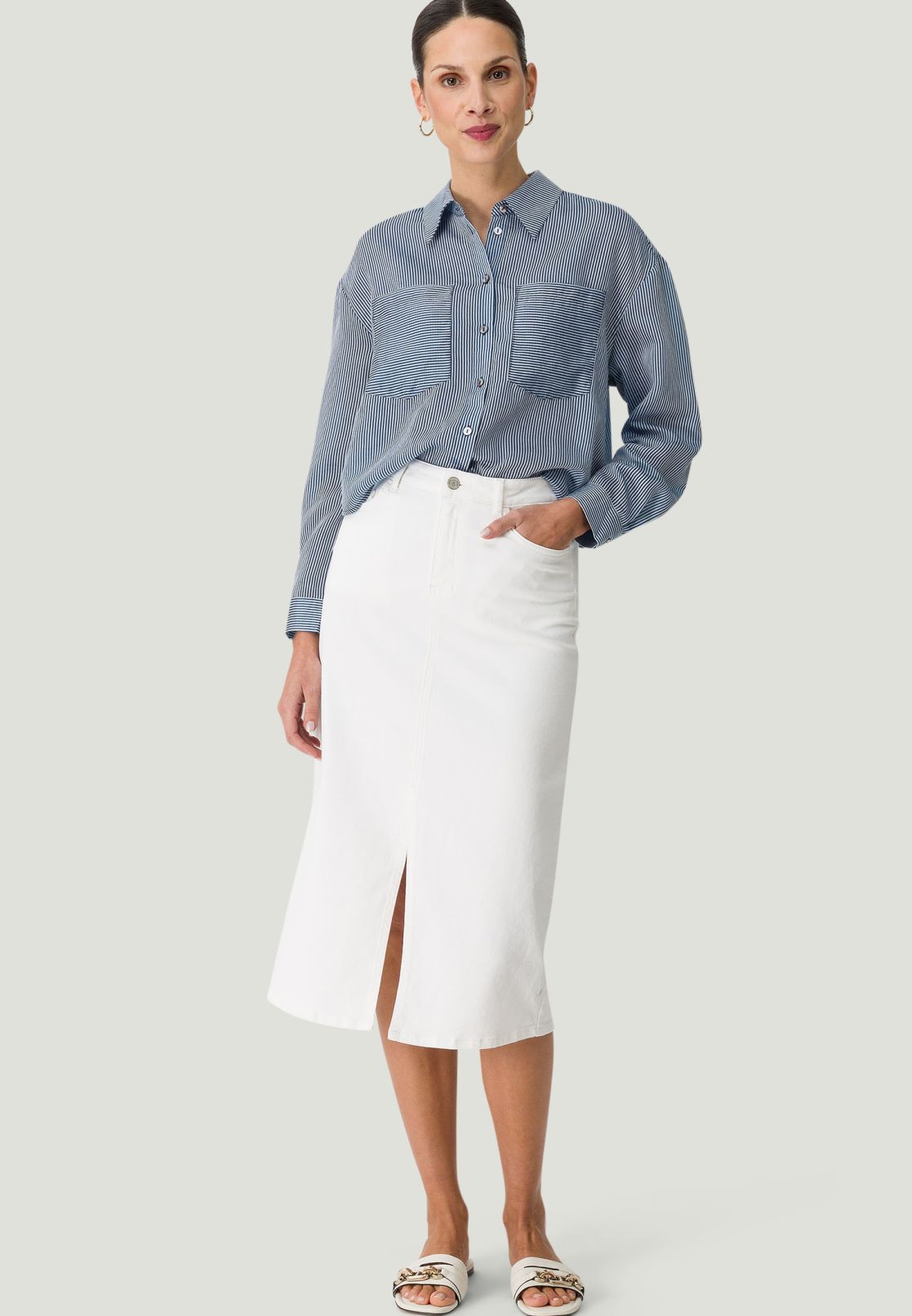 Bluse mit Brusttaschen