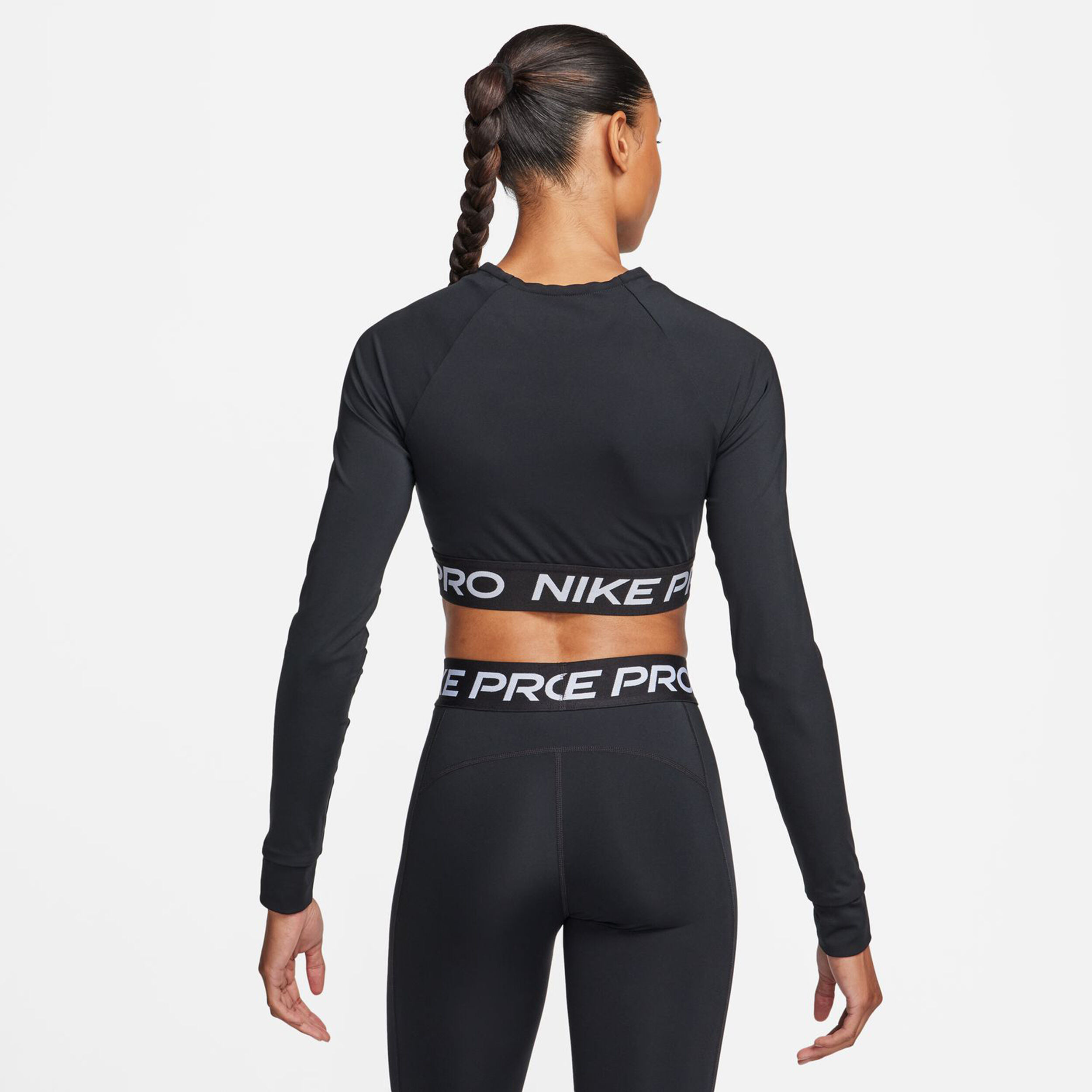 Pro Dri-Fit 365 Crop Longsleeve Damen - Schwarz