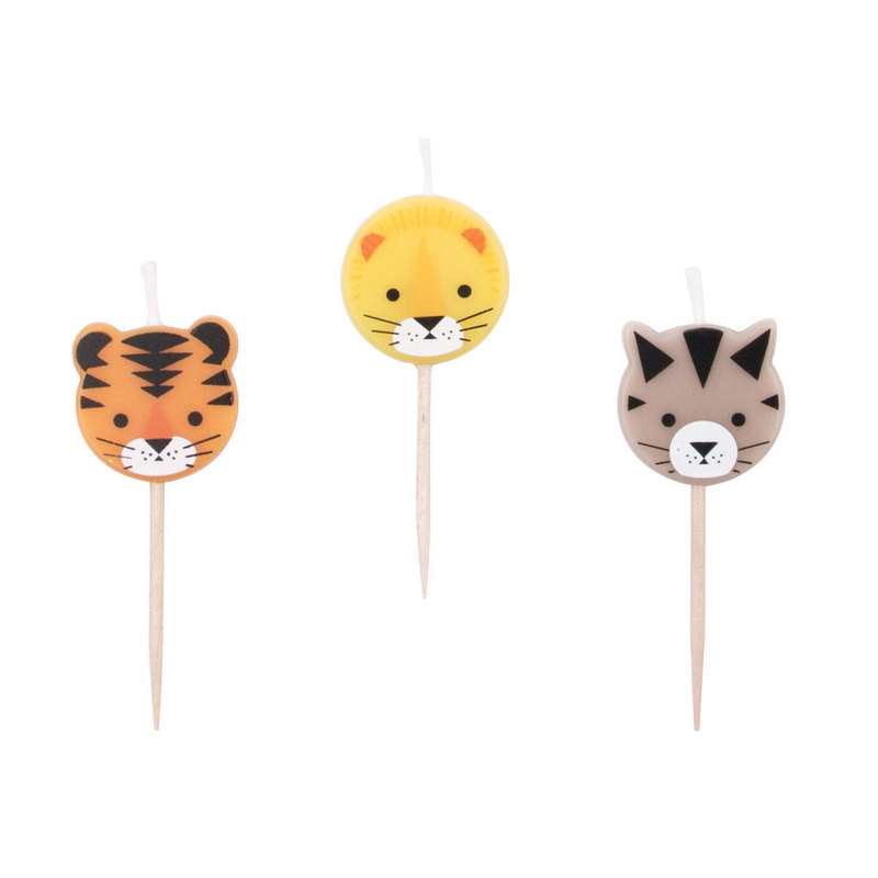 12 pailles mini félins