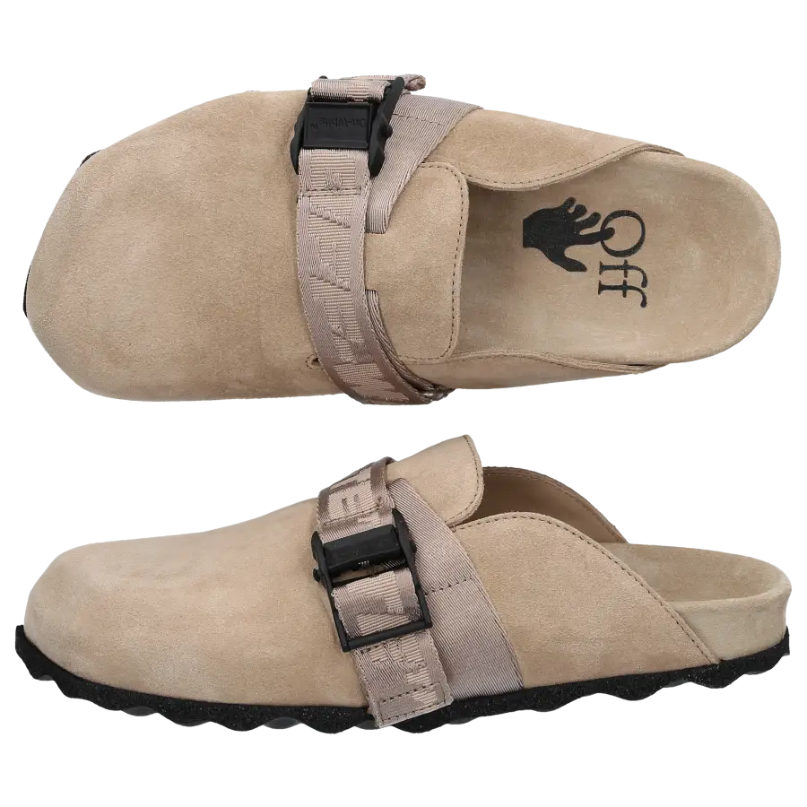 Off-White - Slipper INDUSTRIAL Kalbsleder - beige