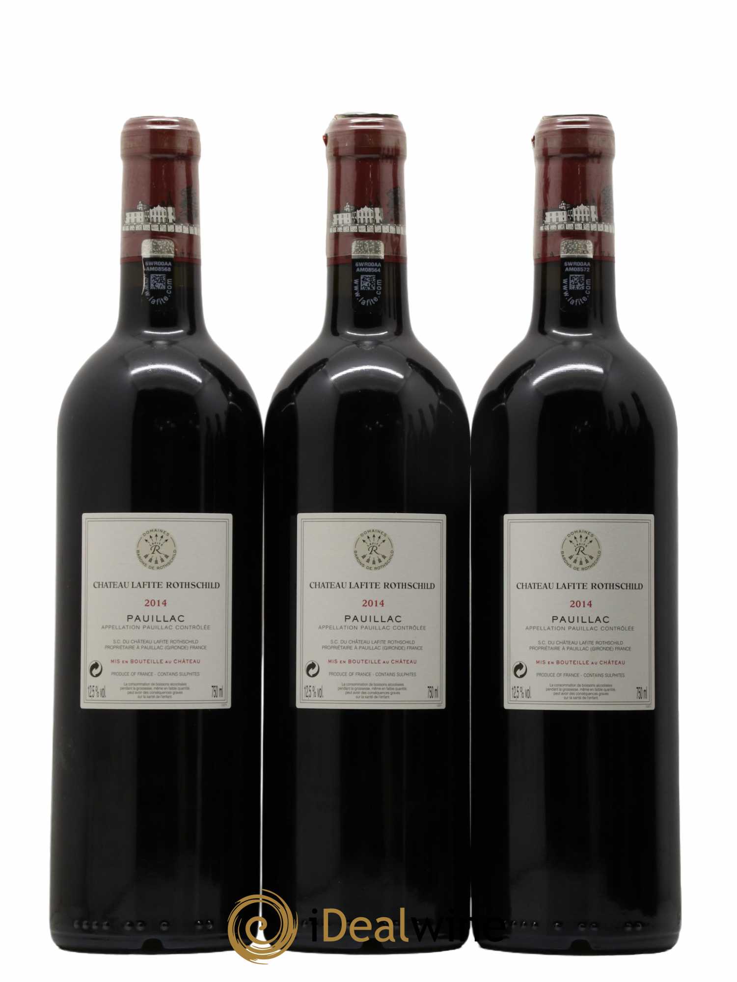 Château Lafite Rothschild 1er Grand Cru Classé  2014 - Lot de 6 Bouteilles