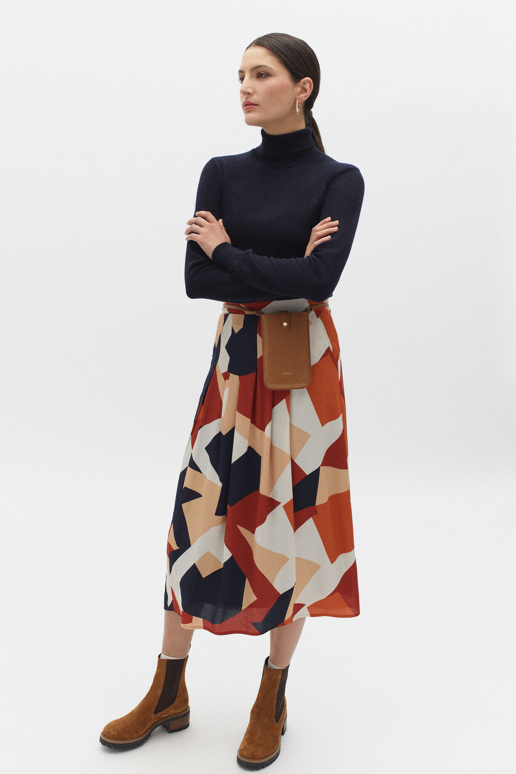 jupe madeleine couleur cuivre femme