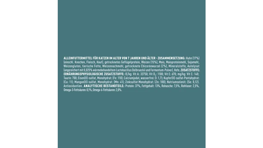 PURINA ONE Bifensis Senior 7+ mit Huhn Katzentrockenfutter 1.4 kg