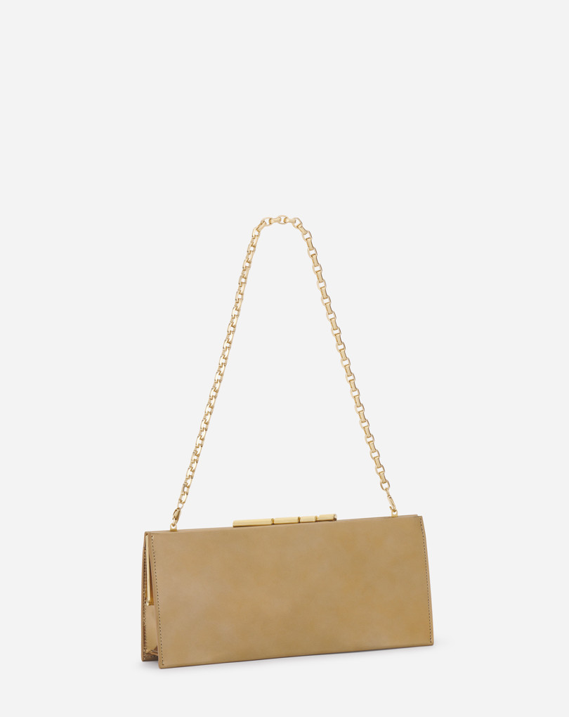 SAC POCHETTE SEQUENCE BY LANVIN EN CUIR MÉTALLISÉ
