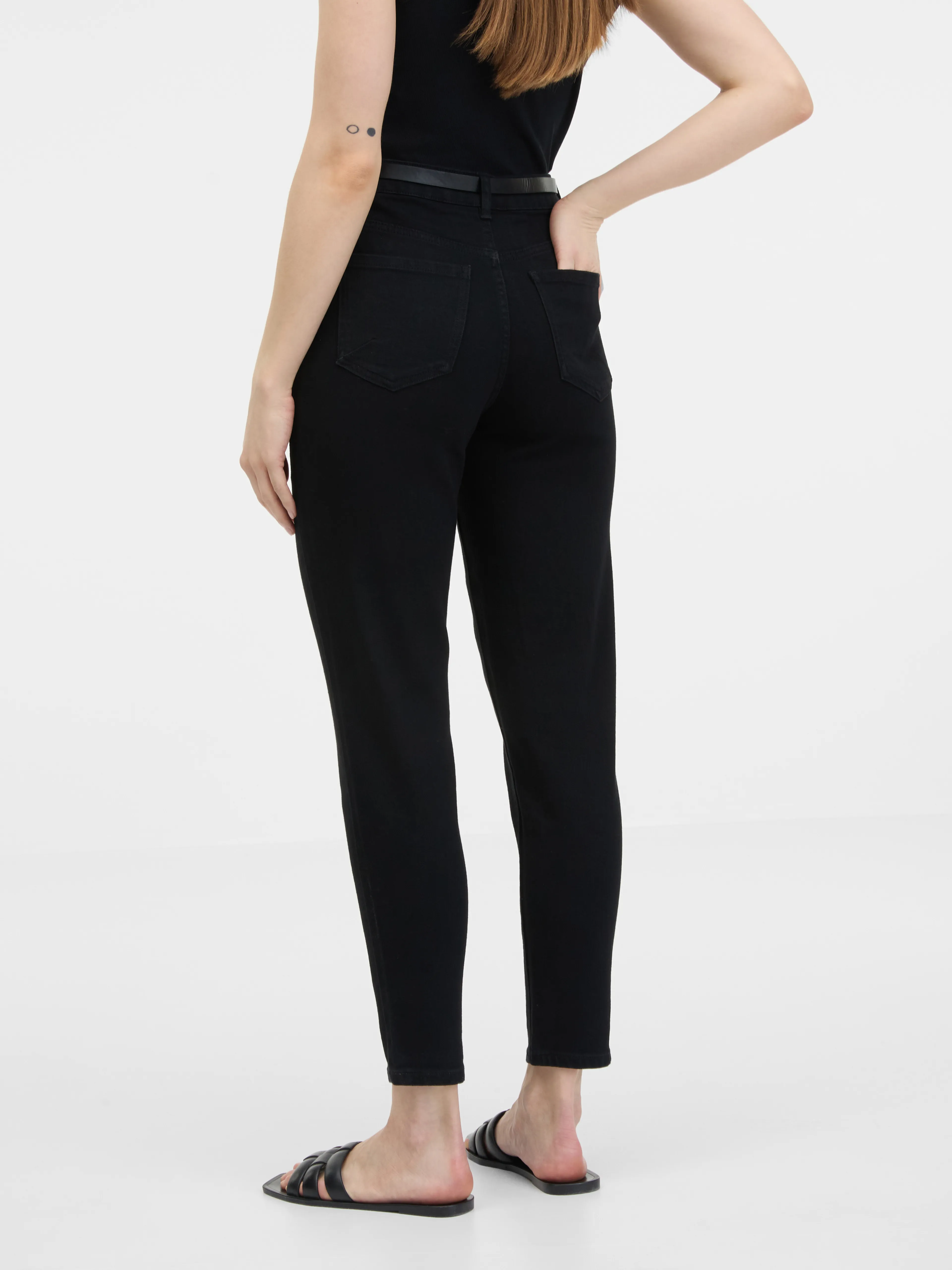 Schwarze Damen Mom Jeans ORSAY