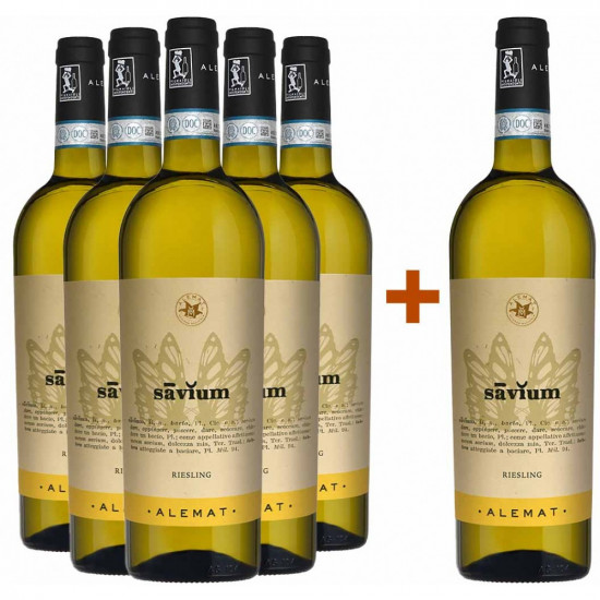 5+1 Paket Savium Riesling Piemonte DOC - Alemat