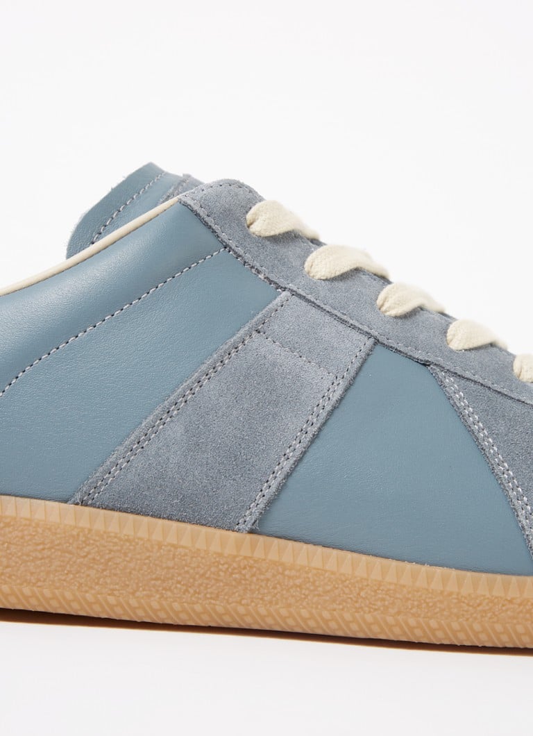 Maison Margiela Replica sneaker made of lamb leather with suede details