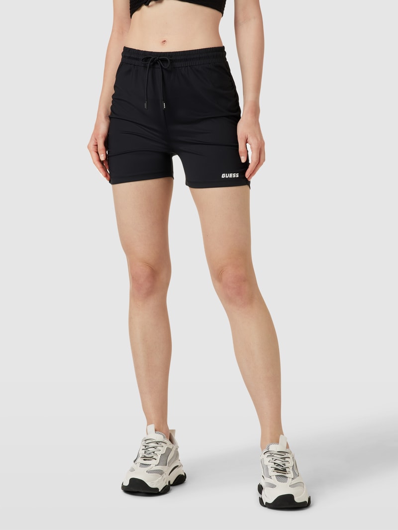 Shorts mit elastischem Bund Modell 'ELLA' in schwarz