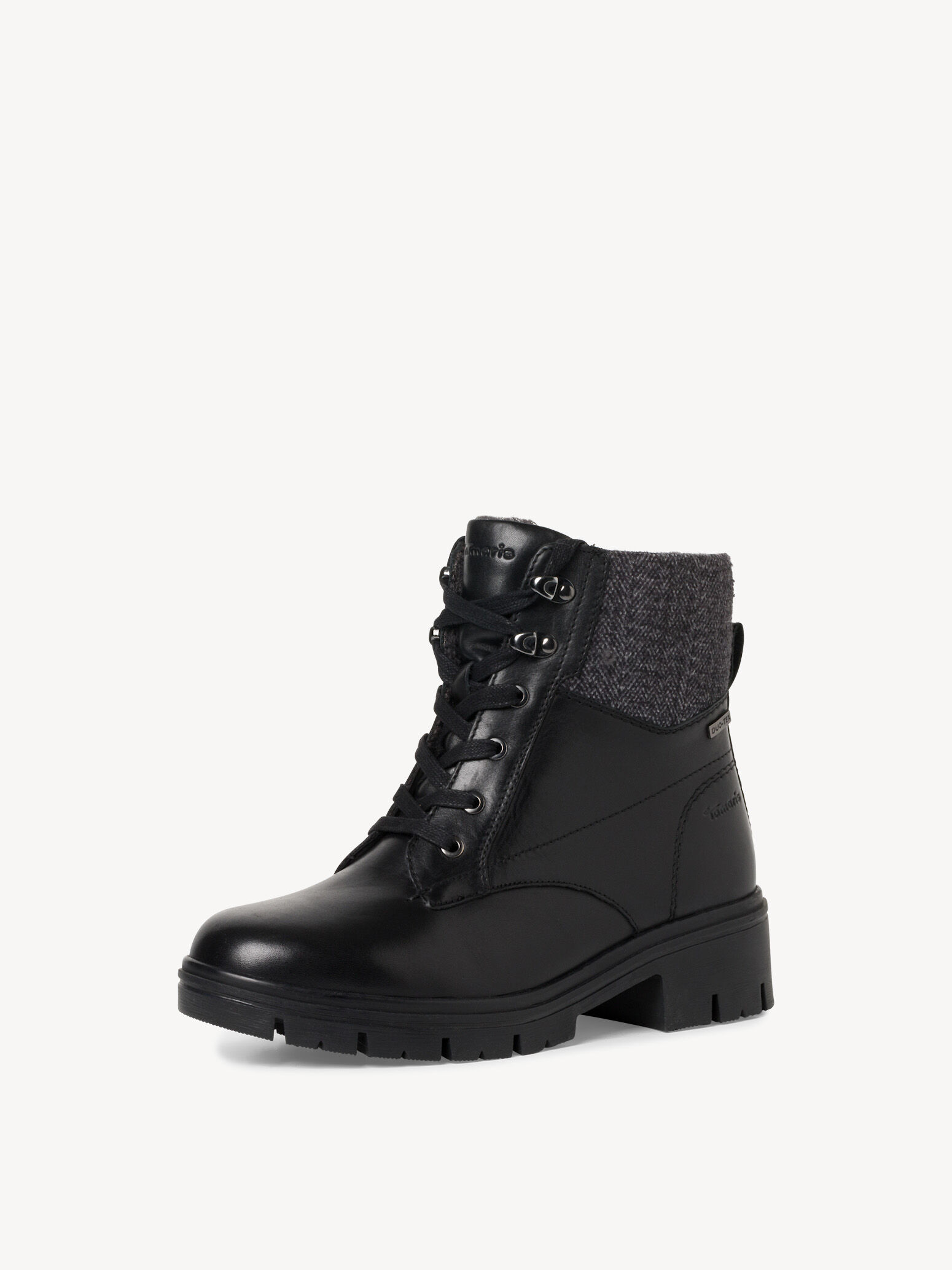 Bottine en cuir - noir