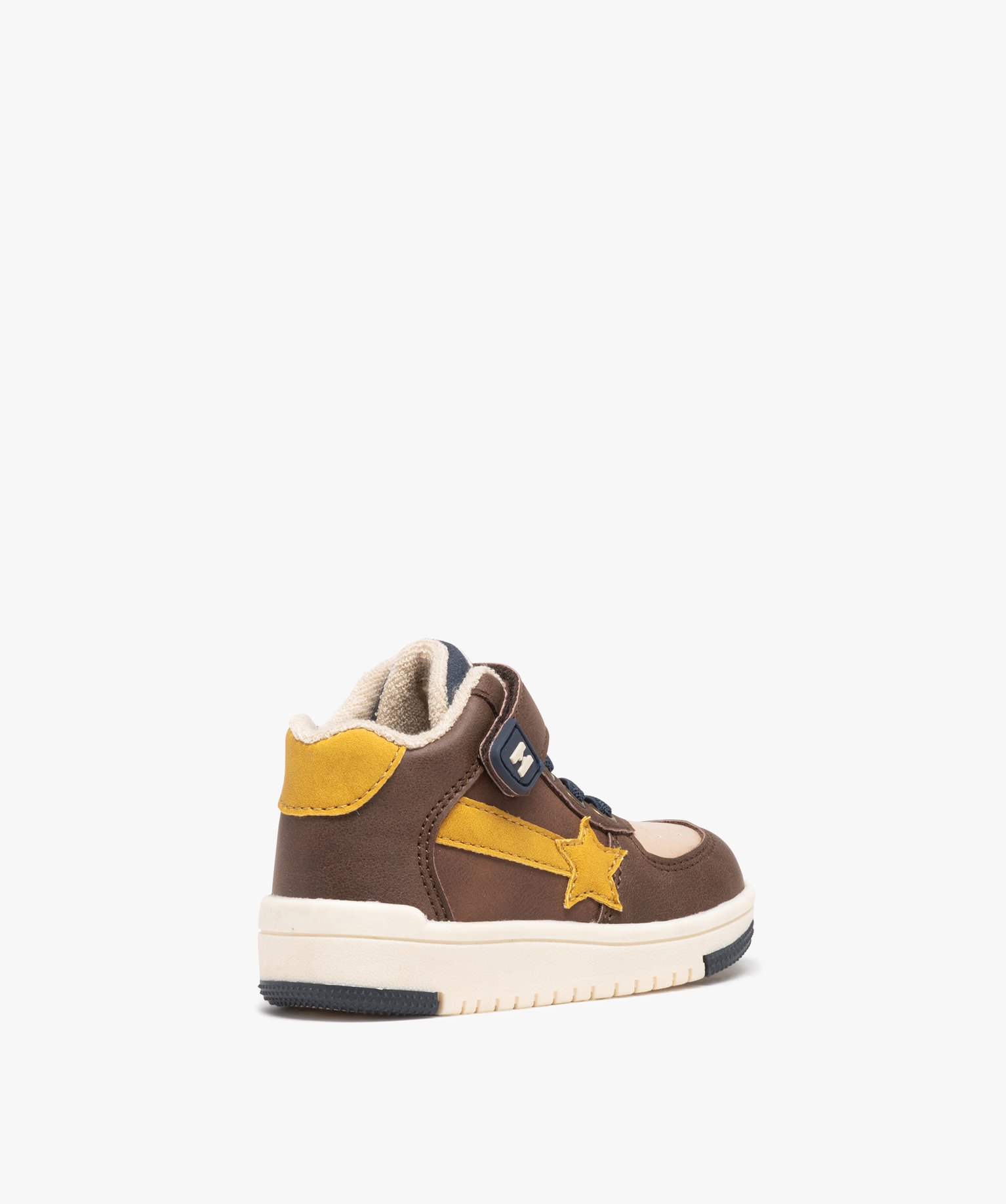 Baskets bébé Garçon mid-cut à semelle épaisse - Hobiz marron | GEMO