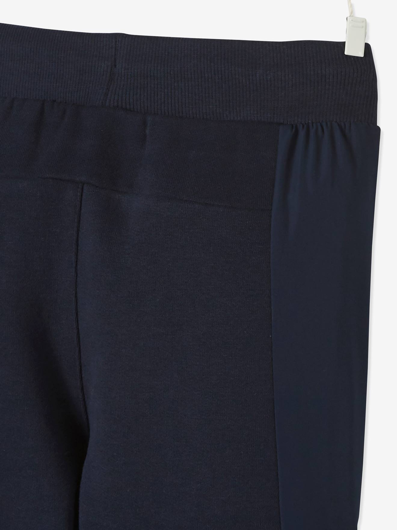 Pantalon de sport garçon bi-matière navy