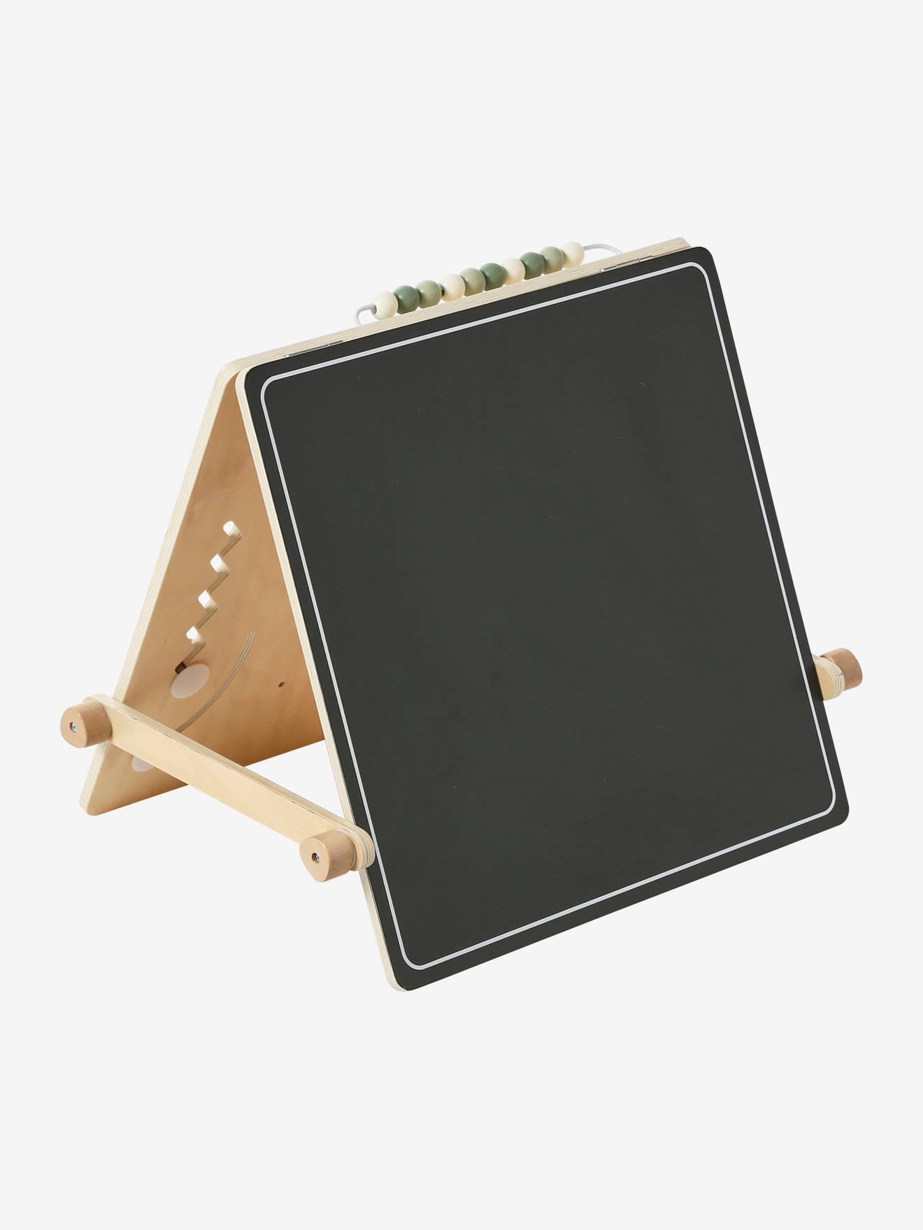 Vertbaudet Baby Activity-Tafel TANSANIA aus Holz FSC, wendbar - weiß