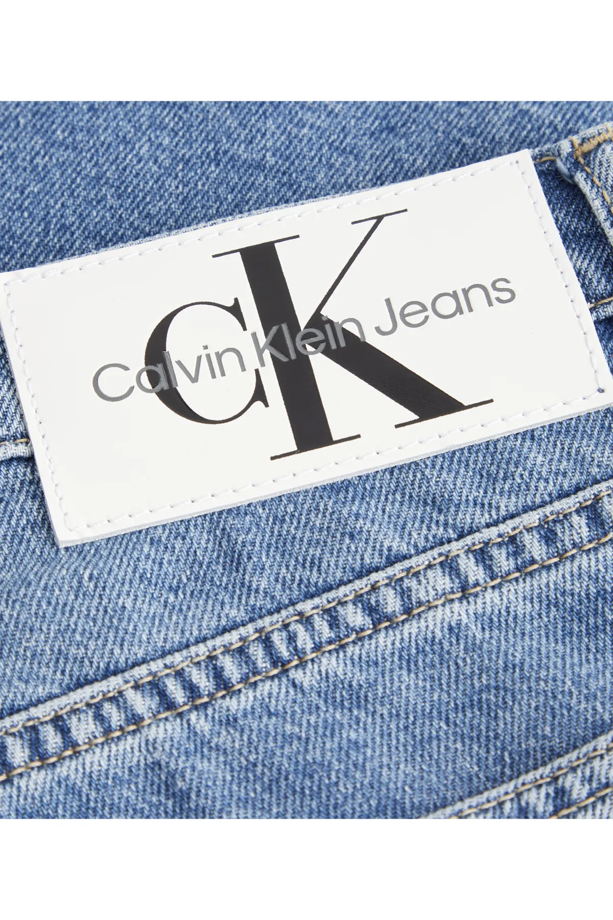 Calvin Klein Jeans  Hohe Taille, normale blaue Damen-Shorts J20j2211811a4