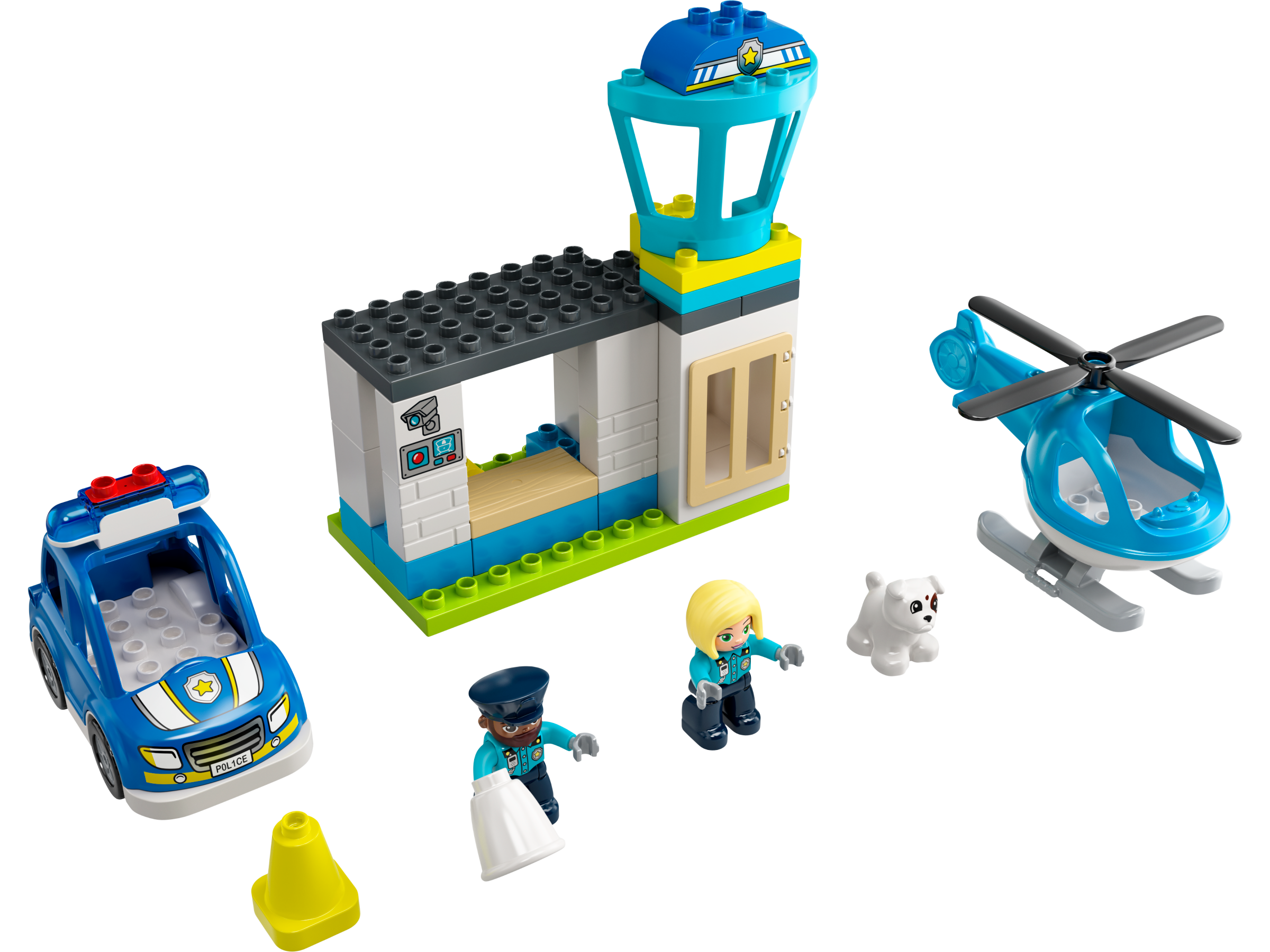 Polizeistation mit Hubschrauber 10959