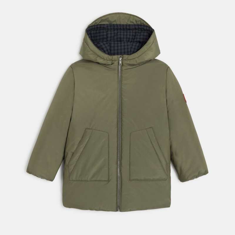 Parka garçon vert kaki Catimini