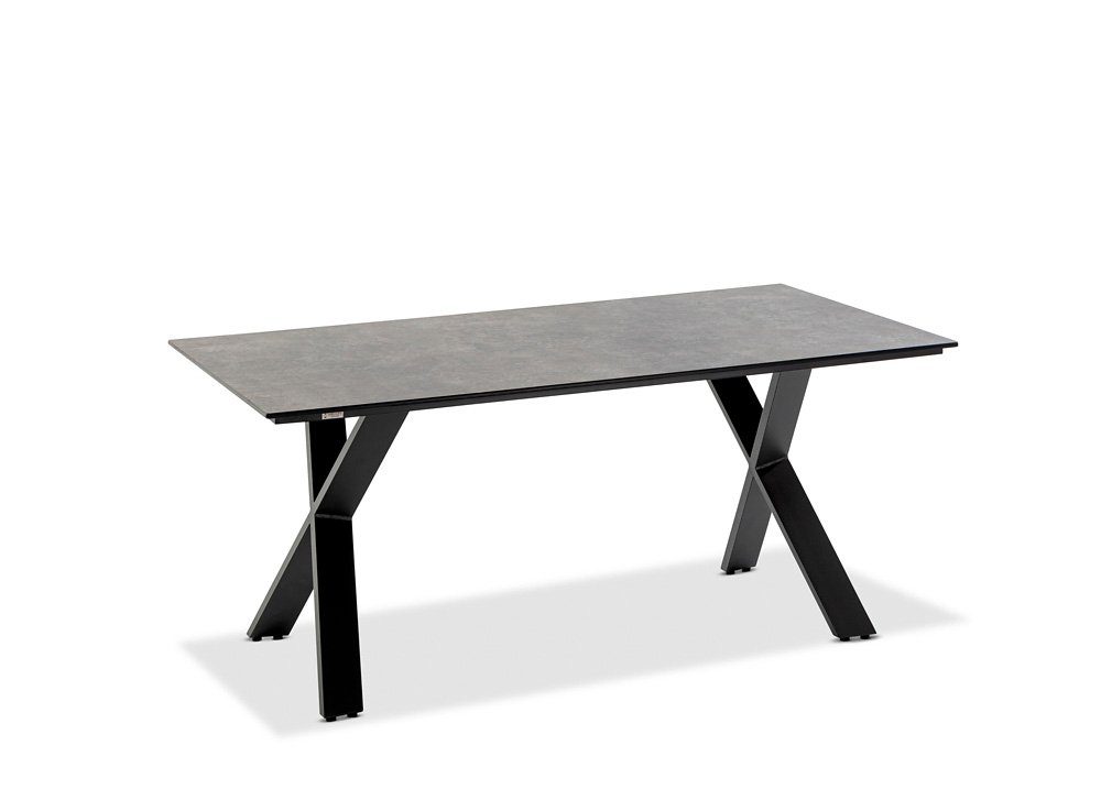 NIEHOFF GARDEN Gartentisch Niehoff Noah Tisch Aluminium X-Gestell Anthrazit/HPL (1)