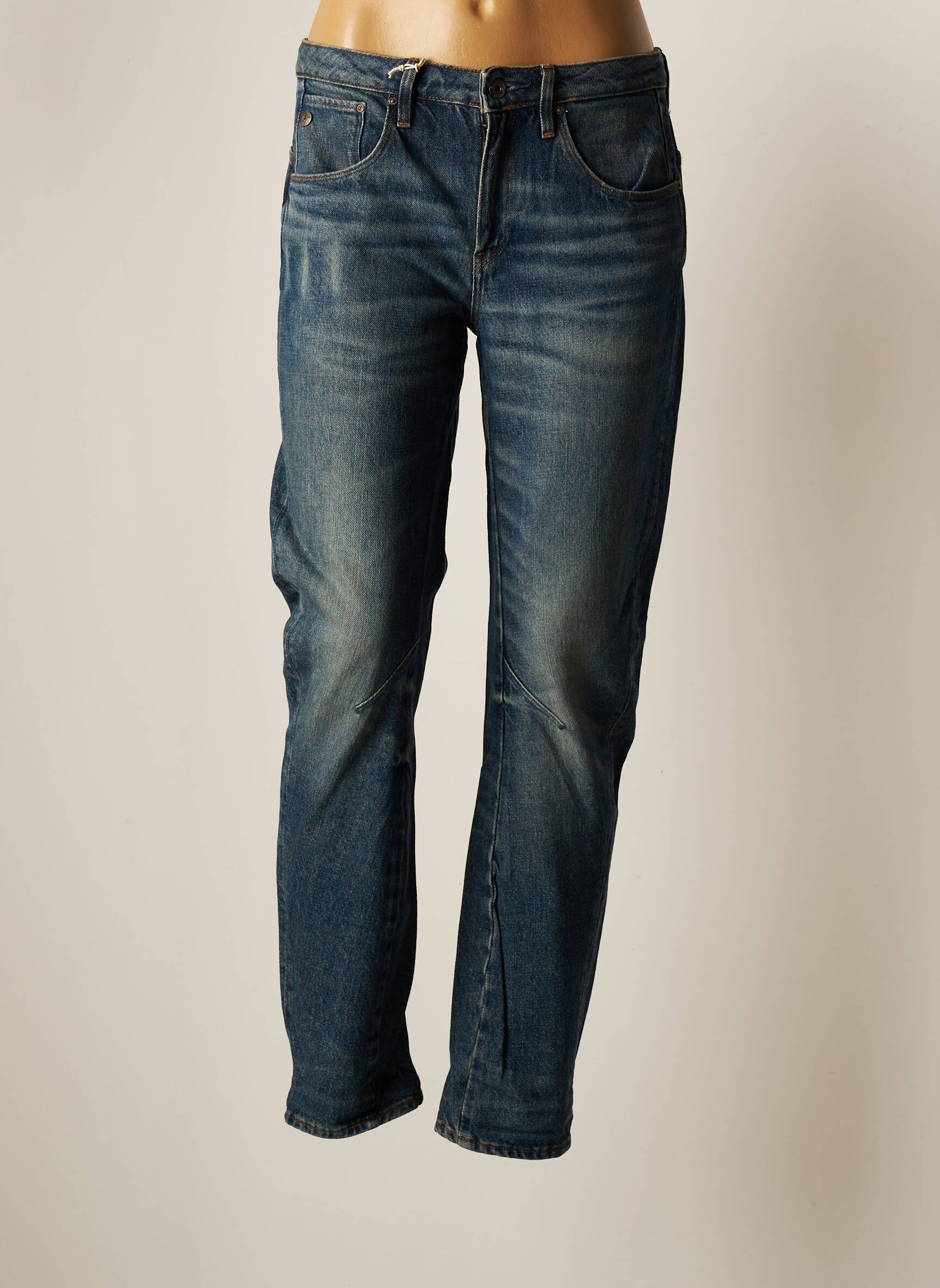 Raw 7 Jeans Coupe Large Femme couleur bleu