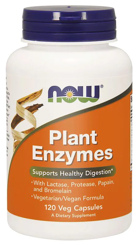 Now Foods Φυτικά Ένζυμα, Φυτικά Πεπτικά Ένζυμα, Κάψουλες