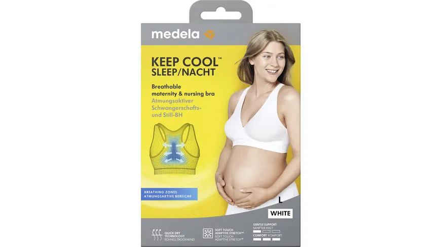 Medela Keep Cool™ Schlaf-Bustier weiß, L weiß