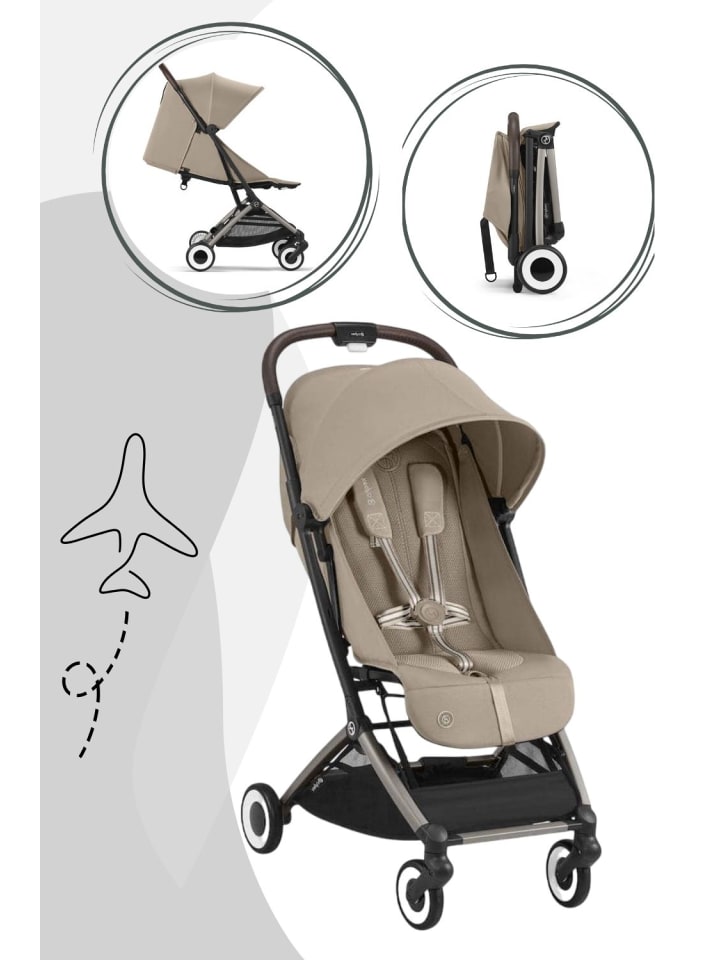 Cybex Cybex Orfeo Reisebuggy  - Farbe: Almond Beige / Taupe günstig kaufen onesize
