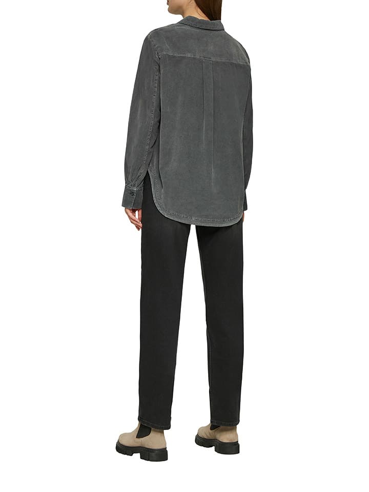 comma Jeans-Hemd in Anthrazit günstig kaufen