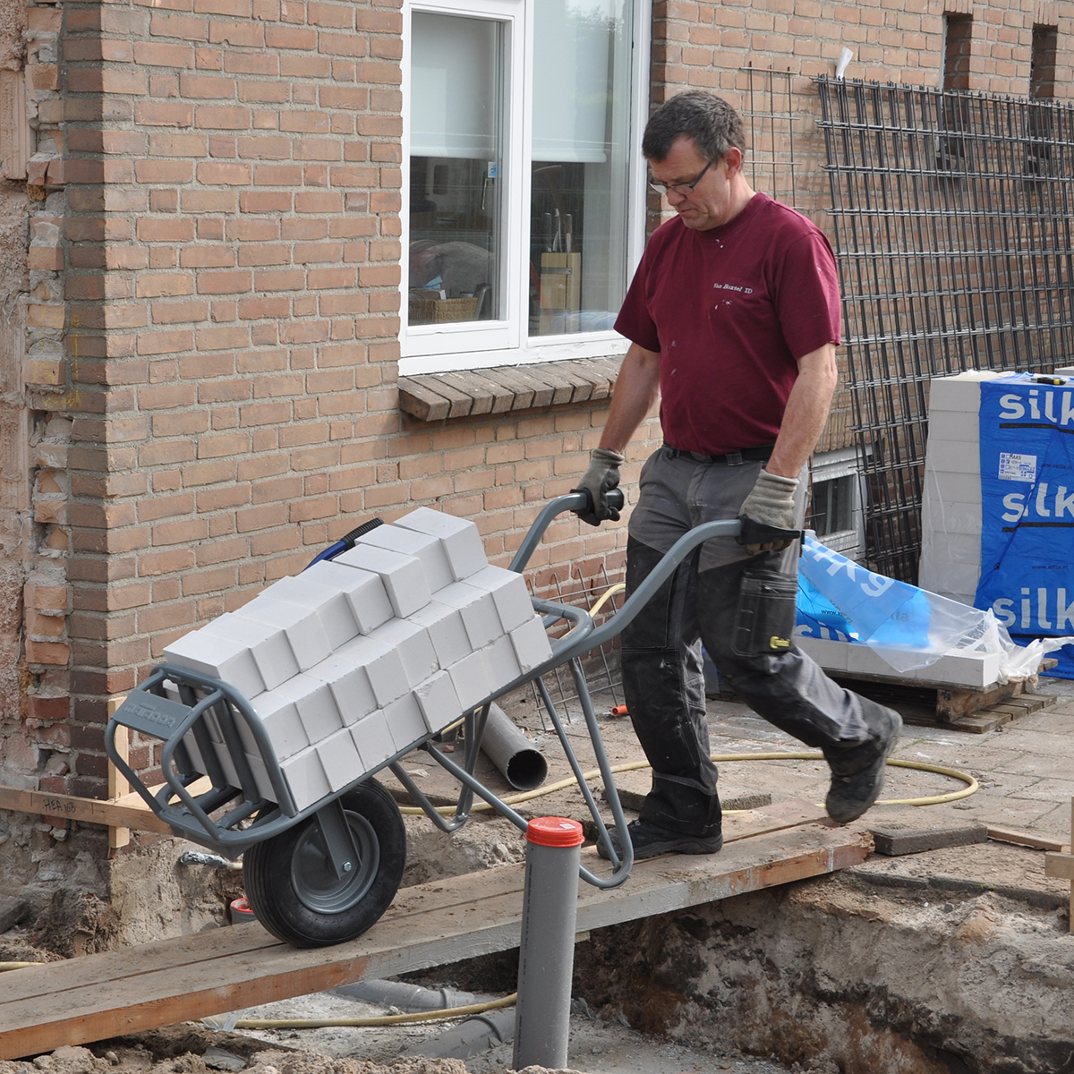 Roabă Matador 13553 pentru piatră, capacitate 250 kg - 16 kg