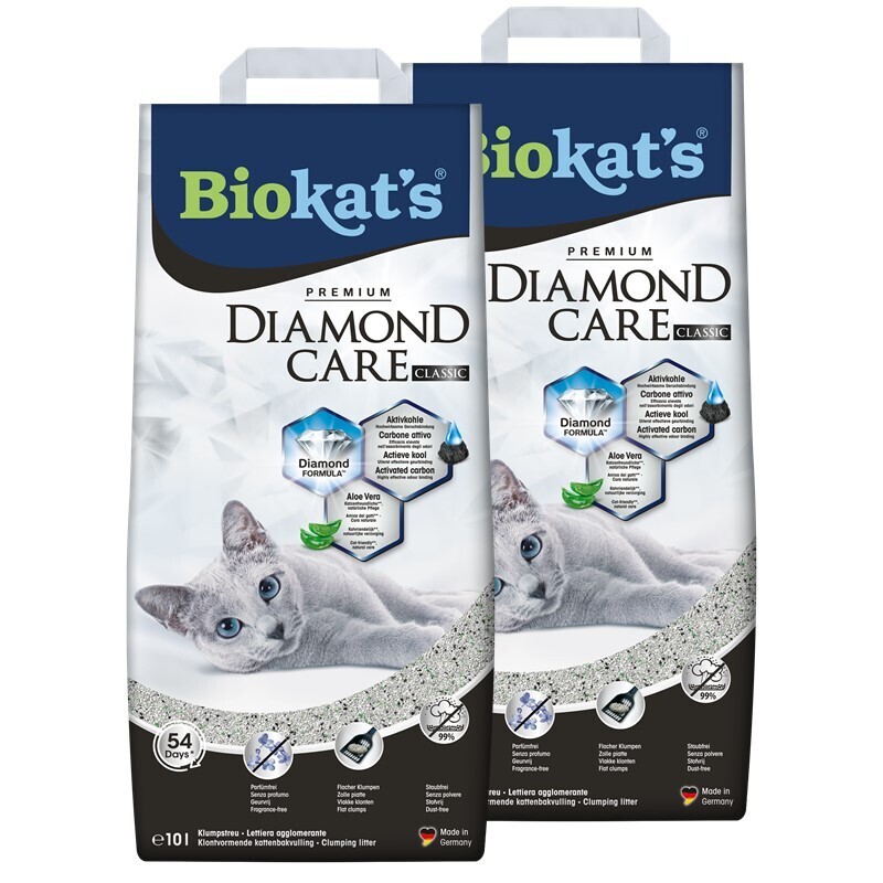 Biokat's Katzenstreu Biokat's Diamond Care Classic 2x10 l