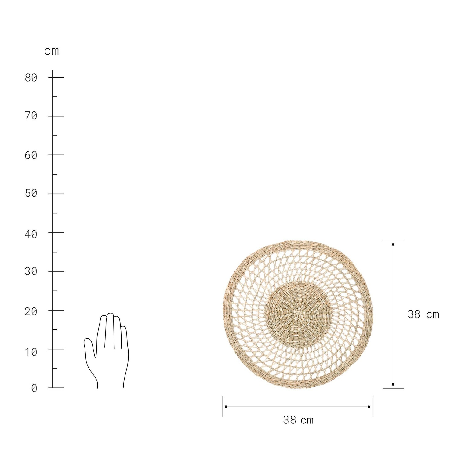 GARDEN RETREAT Platzset Ø38cm