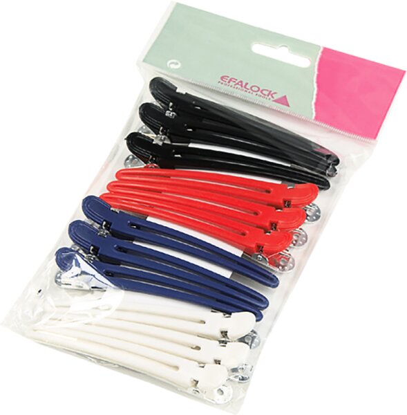 Efalock Abteilclip Combi 4 Farben Haarklammern