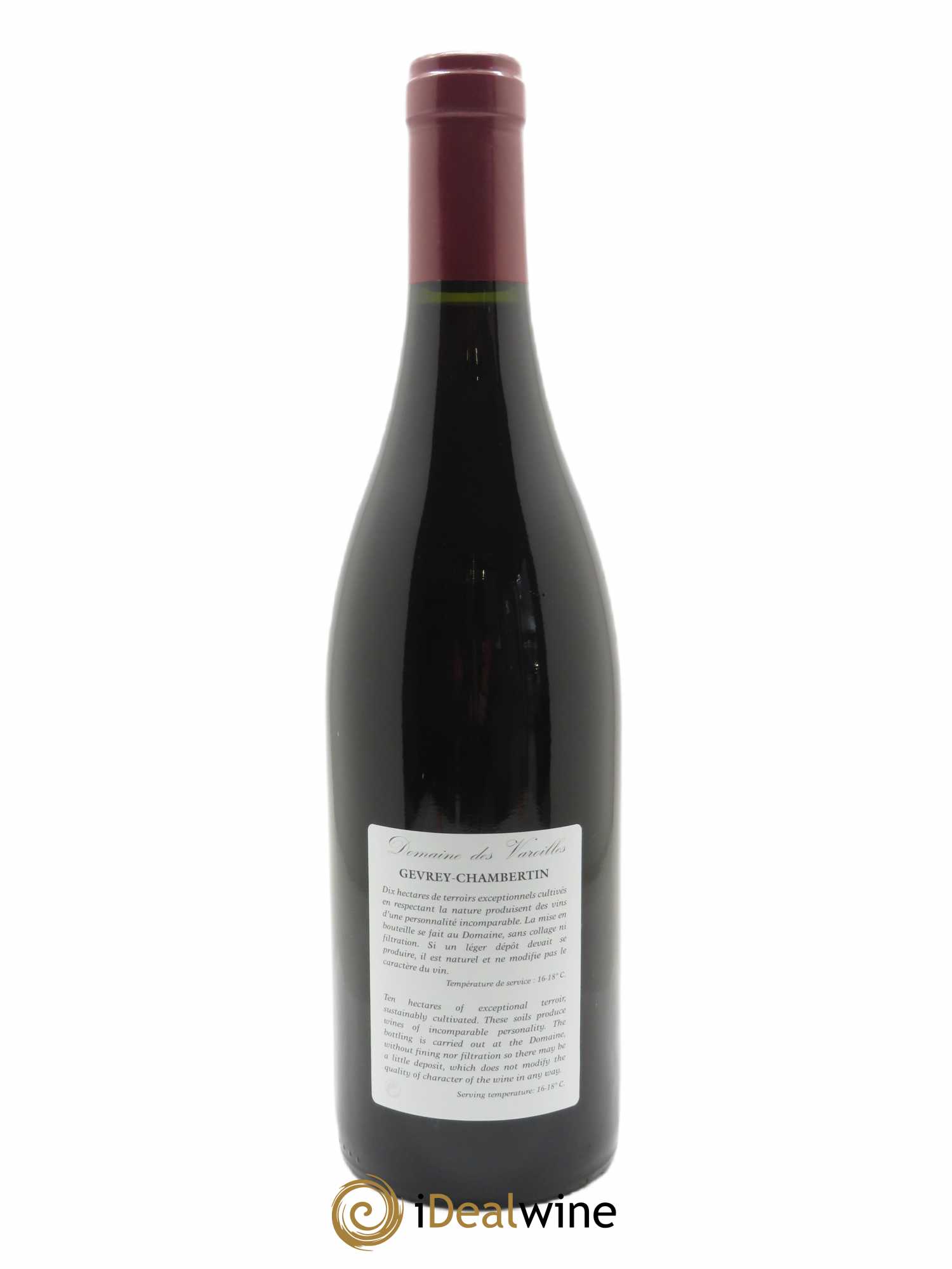 Gevrey-Chambertin 1er Cru Clos des Varoilles Monopole Varoilles (Domaine des)  2016 - Lot de 1 Bouteille