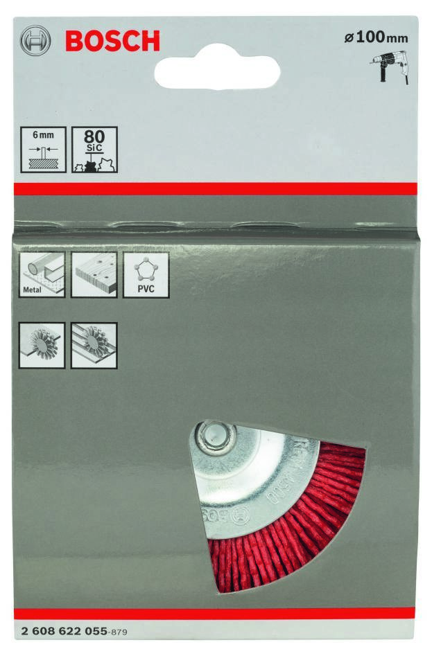 Bosch Blue Accessories 2608622055 Laikkaharja 100 mm Nailon 6 mm varsi