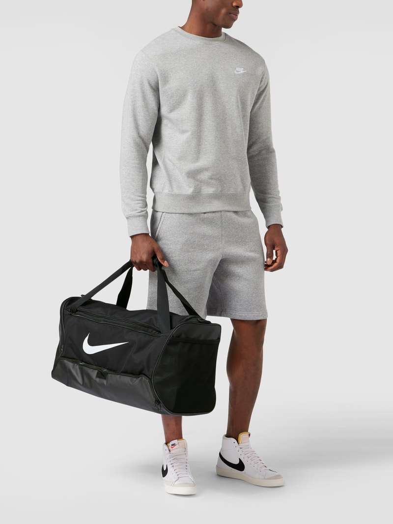 Weekender mit Label-Print in schwarz
