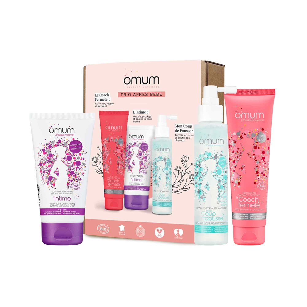 Omum Coffret Trio Après-Bébé Coffret 3 soins après bébé bio