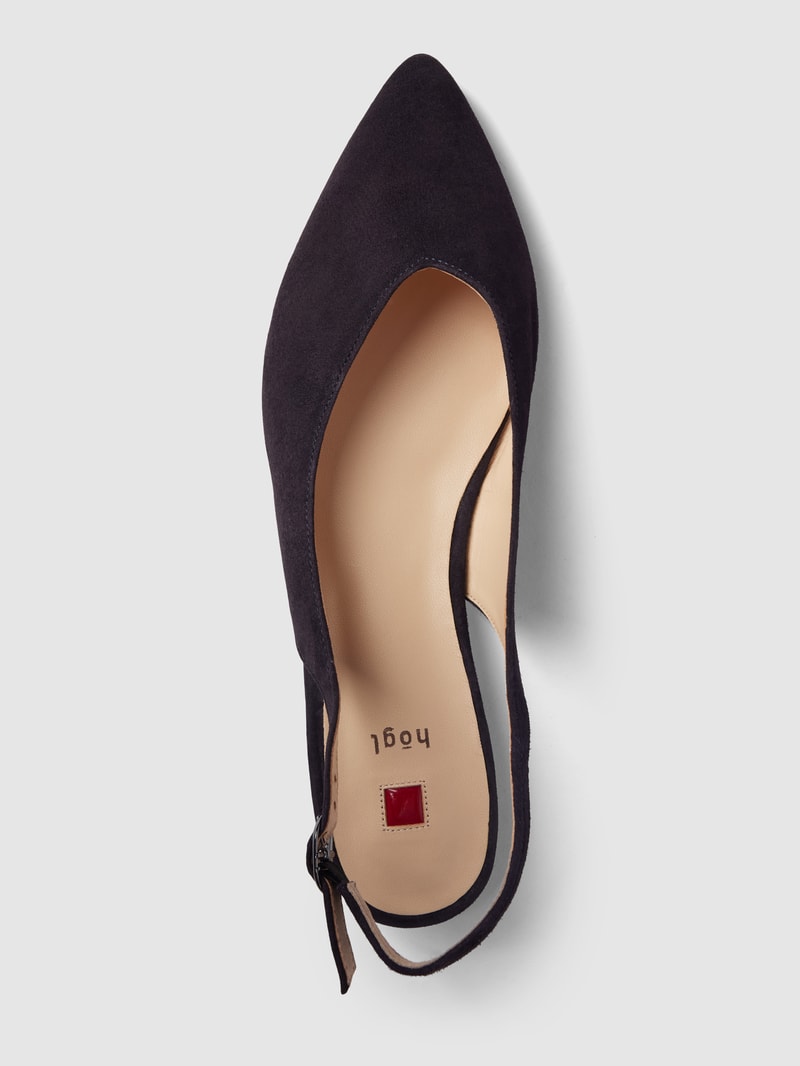 Ballerinas mit Dornschließe Modell 'Slingback' in hellblau