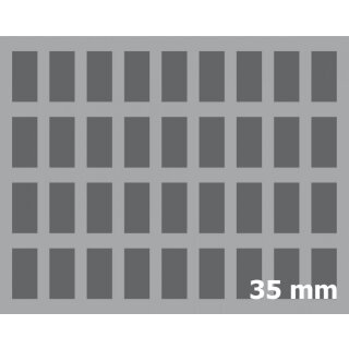 Feldherr 35 mm Full-Size Schaumstoffeinlage mit 36 Fächern
