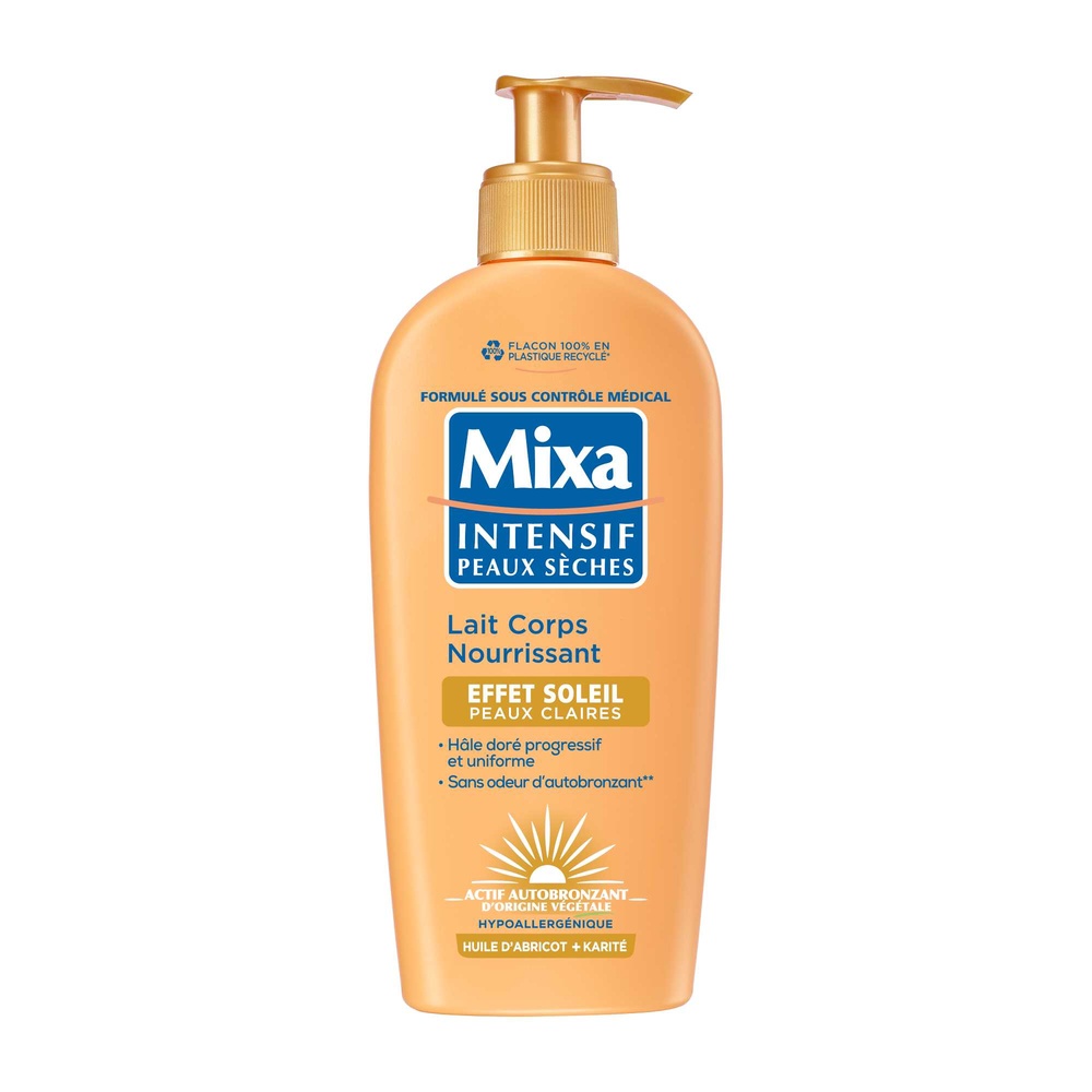 mixa Mixa Intensif Peaux Sèches Lait corps autobronzant peaux claires