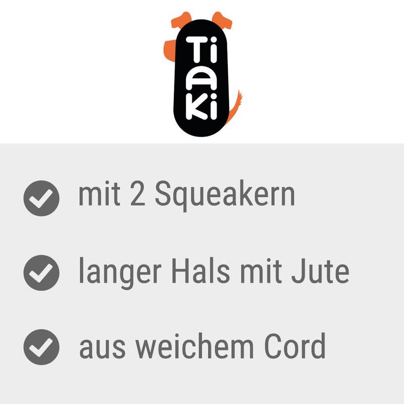 TIAKI Hundespielzeug Plüsch Ecophant zu TOP-Preisen