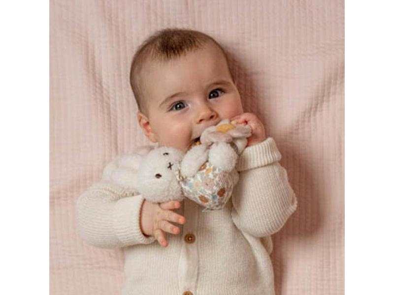 Hochet Miffy avec anneau - Vintage Flowers