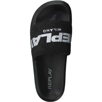 Replay New Lotty Pantolette in schwarz