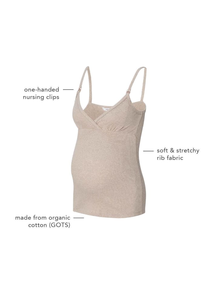 Noppies Still-Schlaftop Maja in Taupe Melange günstig kaufen