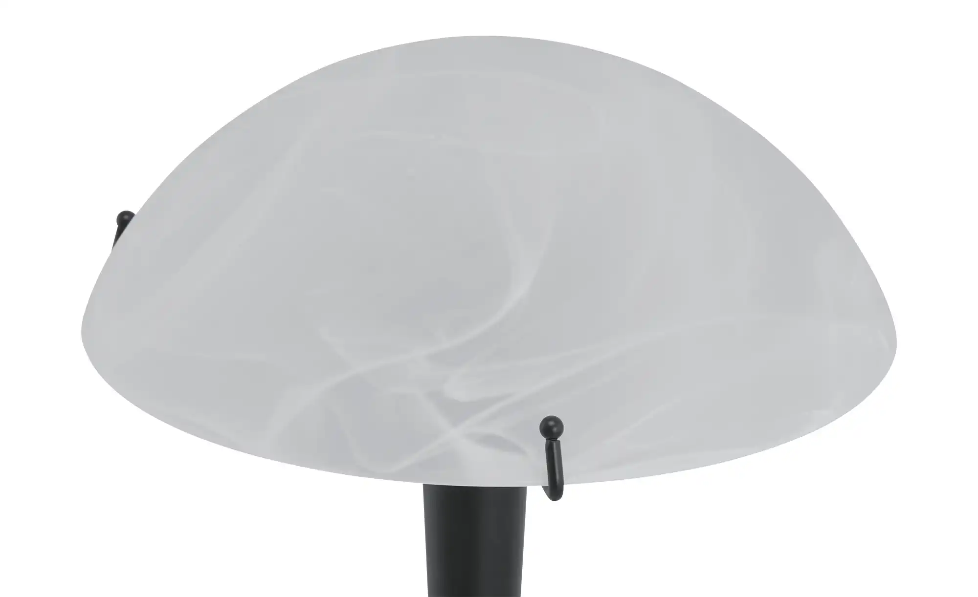 KHG LED-Tischleucht, 1-flammig, schwarz mit Alabasterglas