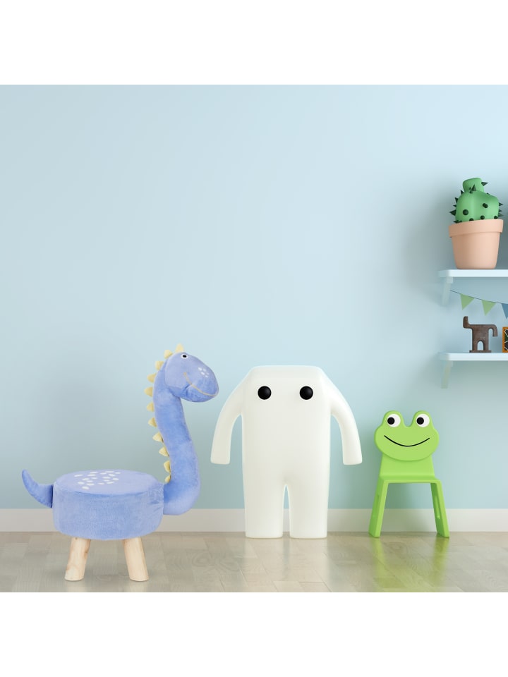 relaxdays Tierhocker Dino in Blau günstig kaufen onesize