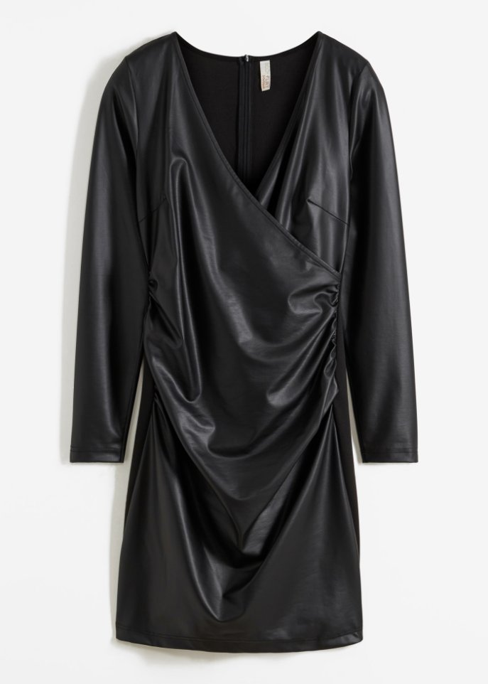 Lederimitat-Kleid
