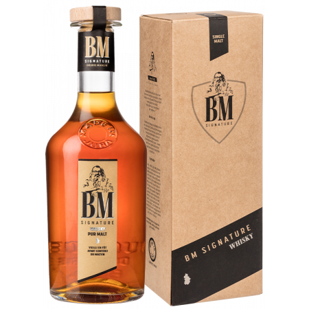 WHISKY PUR MALT VIEILLI EN FÛT DE MACVIN - EN ETUI - BM SIGNATURE