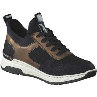 Rieker Slip On Sneaker in schwarz