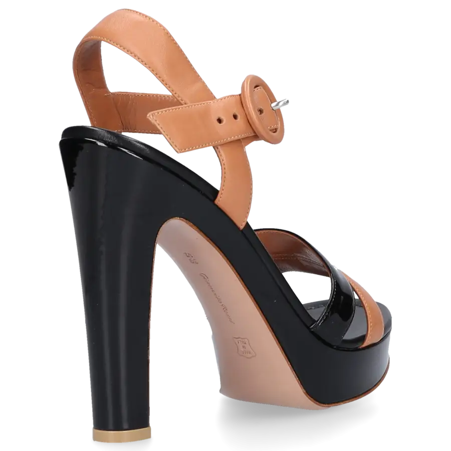Gianvito Rossi - Plateausandalen GN3583 Kalbsleder - schwarz
