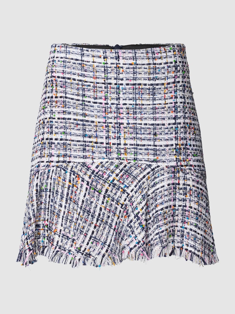 Minirock in Bouclé-Optik Modell 'SUMMER' in hellblau