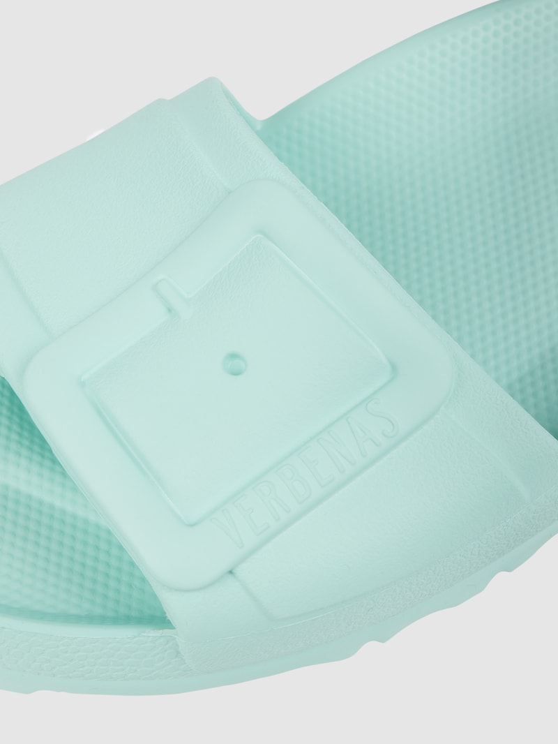 Slides aus Gummi Modell 'Reiko' in aqua blau