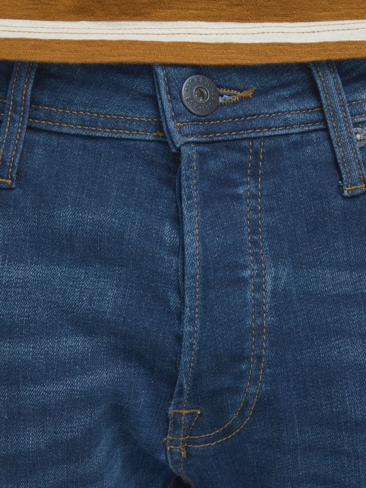 Jack & Jones Jeans TIM Straight Legs Flat Front TIM ORIGINAL in Dunkelblau-2 günstig kaufen