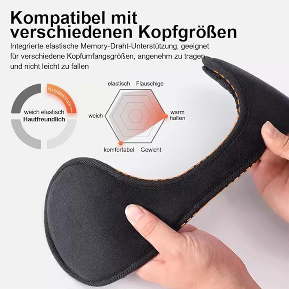 YANN Ohrenwärmer Herren- und Damen-Ohrwärmer, klassische Fleece-Unisex-Winterohrwärmer Weich und bequem, verdickt und warm, Erwachsene und Kinder